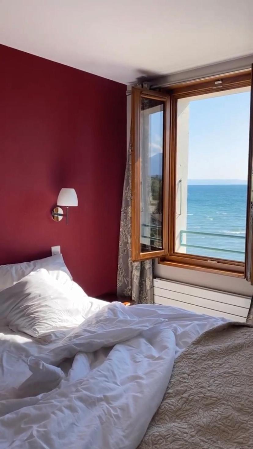 Hotel De La Plage Excénevex Exteriör bild